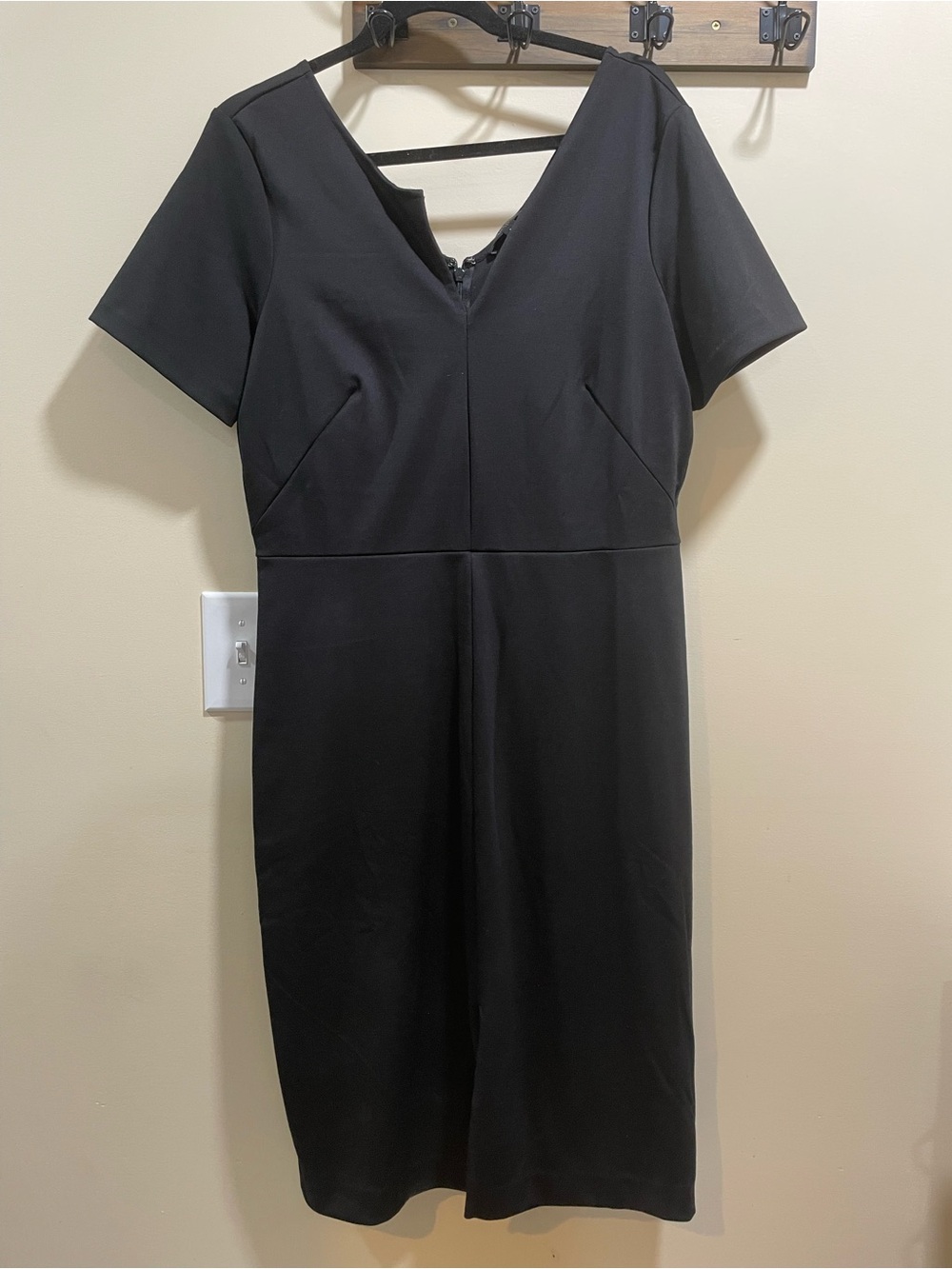 Banana Republic Black Midi Sheath Dress